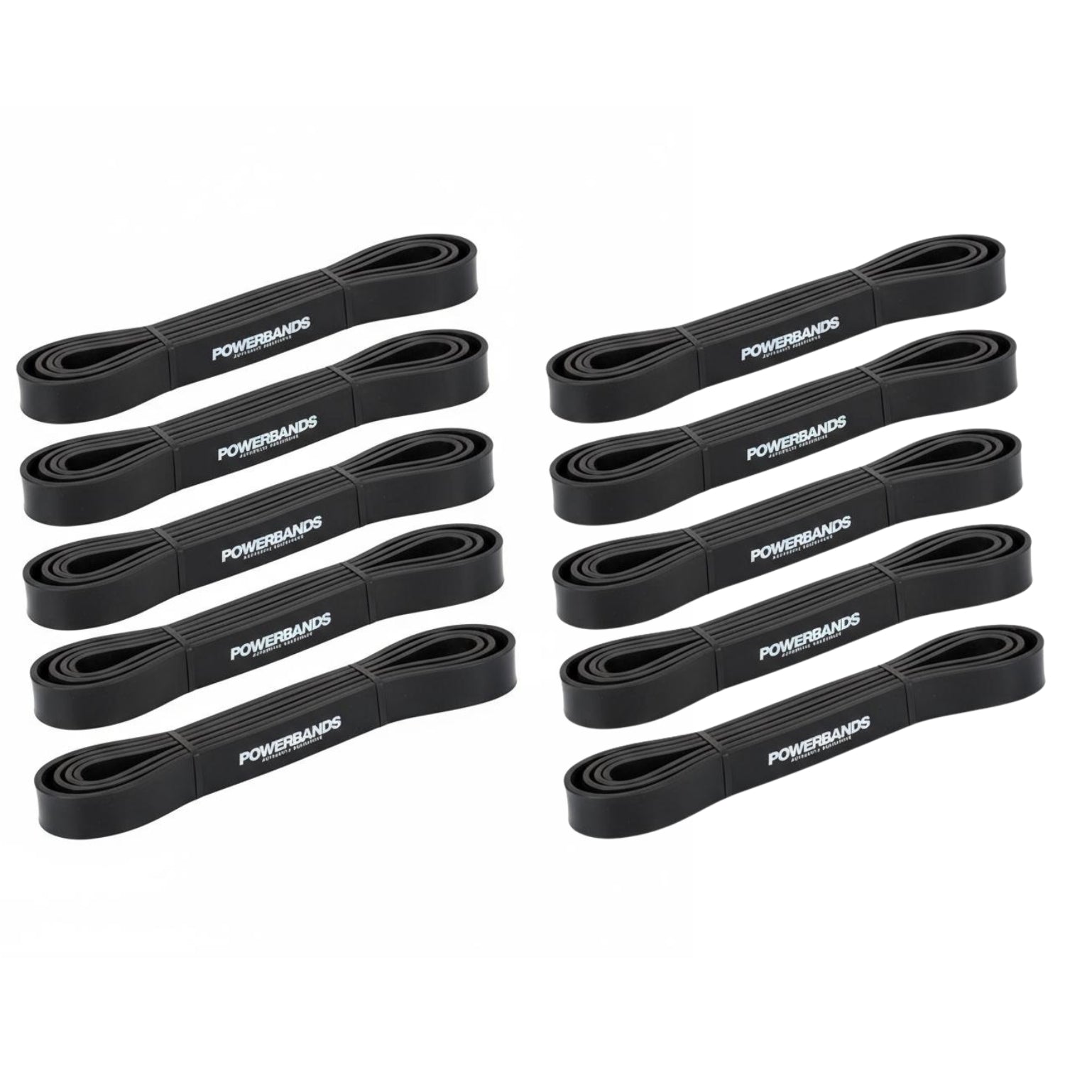 POWERBANDS 10-Pack 2m Hip Padded Agility Resistance Bands for Sprint Training